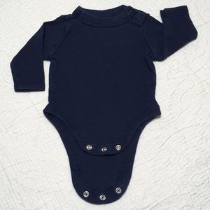 0-3m (6/$20) Navy Long-Sleeved Bodysuit by Old Navy